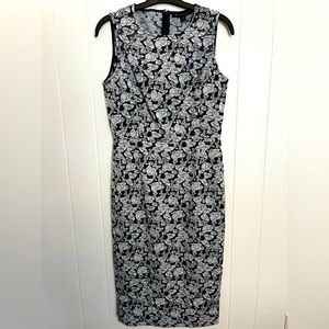 Truly unique, Brooks Brothers fully embroidered butterfly sheath dress. Size 2